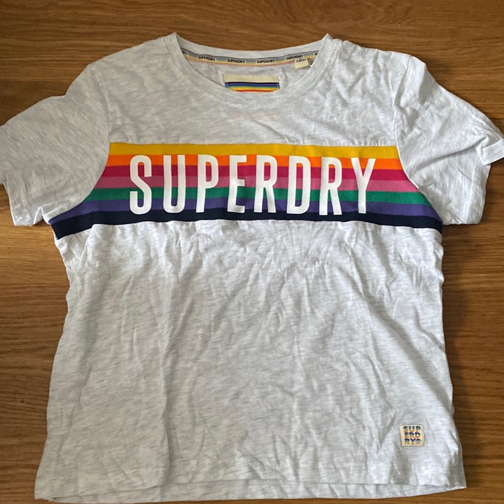 Superdry rainbow logo tee